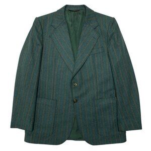 Sundazed (France) 70s Vintage Dormeuil Wool Flannel Pinstripe Blazer : L
